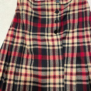 Talbot Sexy Schoolgirl Costume Pleated Wrap Skirt Sz 8 - See below for condition